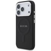 Dėklas GUESS case for IPHONE 17 Pro compatible with MagSafe GUHMP17LPSAREGSK (PU W/ Classic Logo) juodas