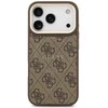 Guess PU Leather 4G Gold Frame MagSafe dėklas skirtas Apple iPhone 17 Pro rudos spalvos