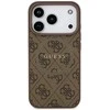 GUESS dėklas, skirtas IPHONE 17 Pro, suderinamas su MagSafe GUHMP17LG4GFRW (PU 4G Ring Classic Logo) rudas