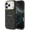 Guess PU Leather 4G Gold Frame MagSafe dėklas skirtas Apple iPhone 17 Pro juodos spalvos