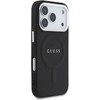 Dėklas GUESS case for IPHONE 17 Pro compatible with MagSafe GUHMP17LPSAREGSK (PU W/ Classic Logo) juodas