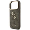 Guess 4G Big 4G Classic Logo Big Strap Metal Mygtukai dėklas skirtas Apple iPhone 17 Pro Brown
