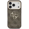 Guess 4G Big 4G Classic Logo Big Strap Metal Mygtukai dėklas skirtas Apple iPhone 17 Pro Brown