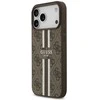 GUESS dėklas, skirtas IPHONE 17 Pro Max, suderinamas su MagSafe GUHMP17XP4RPSW (4G spausdintos juostelės), rudas