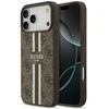 GUESS dėklas, skirtas IPHONE 17 Pro Max, suderinamas su MagSafe GUHMP17XP4RPSW (4G spausdintos juostelės), rudas