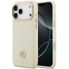Dėklas GUESS case for IPHONE 17 Pro Max compatible with MagSafe GUHMP17XPGCRMDEE (PU W/ Grained Strass Logo) beige