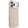 Dėklas GUESS case for IPHONE 17 Pro Max compatible with MagSafe GUHMP17XPSDTSCMP (PU W/ Triangle Logo) pink