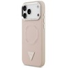 Dėklas GUESS case for IPHONE 17 Pro Max compatible with MagSafe GUHMP17XPSDTSCMP (PU W/ Triangle Logo) pink