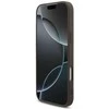 GUESS dėklas, skirtas IPHONE 17 Pro Max GUHCP17XP4GMGSW (PU su dirželiu 4G klasikinis logotipas) rudas