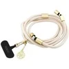Guess Crossbody virvelė 4G Charm su įkrovimo kabeliu USB-C/USB-C rusvai gelsvas
