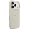 Dėklas Guess Peony Hot Stamp MagSafe Case for iPhone 17 Pro - rusvai gelsvas