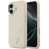Guess Triangle Logo MagSafe Dėklas skirtas iPhone 17 rusvai gelsvas