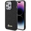Dėklas GUESS GUHCP15LPMSDGSK IPHONE 15 PRO 6.1 "Juodas/Juodas HARDCASE DISCO METAL SCRIPT