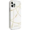 Guess GUHCP12LPCUCHWH Apple iPhone 12 Pro Max 6,7" dėklas telefonui baltos spalvos hardcase Gold Chain Collection