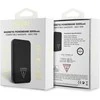 Išorinė baterija „Guess Grained Triangle“ 5000mAh 15W USB-C MagSafe indukcinis juodas