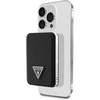 Išorinė baterija „Guess Grained Triangle“ 5000mAh 15W USB-C MagSafe indukcinis juodas