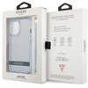 Guess GUHCP13LHTSGSB Apple iPhone 13 Pro / 13 6,1″ mėlynas kietas dėklas Translucent Stap