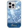 Apple iPhone 14 Pro Guess dėklas Porcelain Collection mėlynos spalvos
