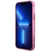 Guess GUHCP14LLC4PSGP Apple iPhone 14 Pro 6.1″ rožinės spalvos kietas dėklas Liquid Glitter 4G Transculent