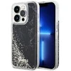 Guess GUHCP14LLCSGSGK Apple iPhone 14 Pro 6.1″ juodos spalvos kietas dėklas Liquid Glitter Marble