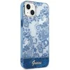 Guess GUHCP14MHGPLHB Apple iPhone 14 Plus / 15 Plus 6.7″ mėlynas kietas dėklas Porcelain Collection