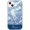 Guess GUHCP14MHGPLHB Apple iPhone 14 Plus / 15 Plus 6.7″ mėlynas kietas dėklas Porcelain Collection