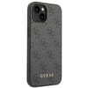 Apple iPhone 14 Guess Dėklas 4G Metal Gold Logo pilkos spalvos