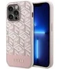 Apple iPhone 14 Pro Guess dėklas GCube Stripes MagSafe (GUHMP14LHGCFSEP) rožinės spalvos