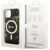 Dėklas GUESS GUHMP14MHTMRSK IPHONE 14 PLUS / 15 PLUS 6.7 "Juodas / Juodas HARDCASE GOLDEN MARBLE MAGSAFE