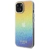 Guess GUHCP14SHDECMI Apple iPhone 14 / 15 / 13 6.1″ kietas dėklas IML Faceted Mirror Disco Iridesc