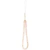 „Guess IML Flowers Electro Pearl Strap MagSafe“ dėklas, skirtas iPhone 17 – rožinis