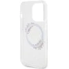 Dėklas GUESS GUHMP15LHFWFFCT IPHONE 15 PRO 6.1 "SKAIDRUS KIETAS DĖLIS IML FLOWERS WREATCH MAGSAFE