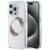 Dėklas GUESS GUHMP15LHFWFFCT IPHONE 15 PRO 6.1 "SKAIDRUS KIETAS DĖLIS IML FLOWERS WREATCH MAGSAFE