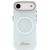 Dėklas Guess IML Gradient Script Metal MagSafe Case for iPhone Air - Baltas
