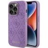 Guess Leather 4G Stamped Apple iPhone 15 Pro Max - dėklas telefonui violetinės spalvos