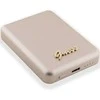 Guess Induction Powerbank 5W GUPBM3ALGSGD 3000mAh aukso spalvos MagSafe Metal Script Logo