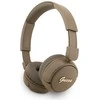 Guess Script Metal Logo belaidės ausinės rudos spalvos