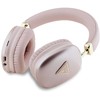 Ausinės Guess Bluetooth 5.3 Metallic Triangle Logo rožinės spalvos
