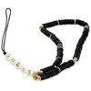 Guess zawieszka GUSTPEARK Phone virvelė telefonui juodos spalvos Heishi Beads