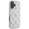 Guess GUHMP16SPGPYSH Apple iPhone 16 6.1″ baltos spalvos kietas dėklas Peony Script Logo MagSafe
