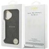 Guess PU Leather 4G Gold Frame MagSafe dėklas skirtas Apple iPhone 17 juodos spalvos