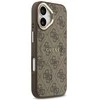 Guess PU Leather 4G Gold Frame MagSafe dėklas skirtas Apple iPhone 17 rudos spalvos