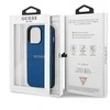 Dėklas Guess PU Leather Saffiano Case, skirtas iPhone 13 Pro Max, mėlynas