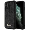 Guess GUHCN61PSFDGSK Apple iPhone 11 / Xr 6.1″ juodos spalvos kietas dėklas Sequin Script Metal