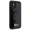 Guess GUHCN61PSFDGSK Apple iPhone 11 / Xr 6.1″ juodos spalvos kietas dėklas Sequin Script Metal