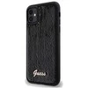 Guess GUHCN61PSFDGSK Apple iPhone 11 / Xr 6.1″ juodos spalvos kietas dėklas Sequin Script Metal