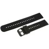 Pacific U27 rubber watch strap - juodas/juodas - 20mm