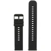 Pacific U27 rubber watch strap - juodas/juodas - 20mm