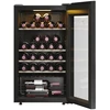 Haier Wine Bank 50 Serie 3 HWS34GGH1 Kompresorinis vyno aušintuvas Laisvai pastatomas Juodas 34 buteliai
