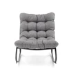 Halmar Rocking-chair Gatto. pilkas col.. 115x80 см